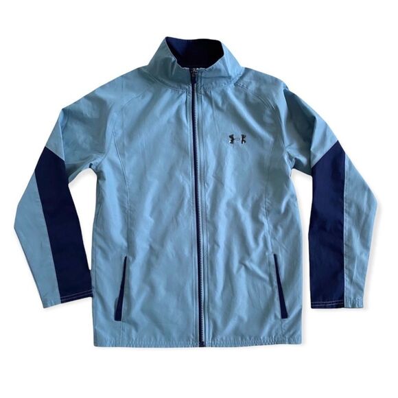 Under Armour Lightweight Full Zip Polyester Windbreaker Jacket Size Small - Picture 2 of 11